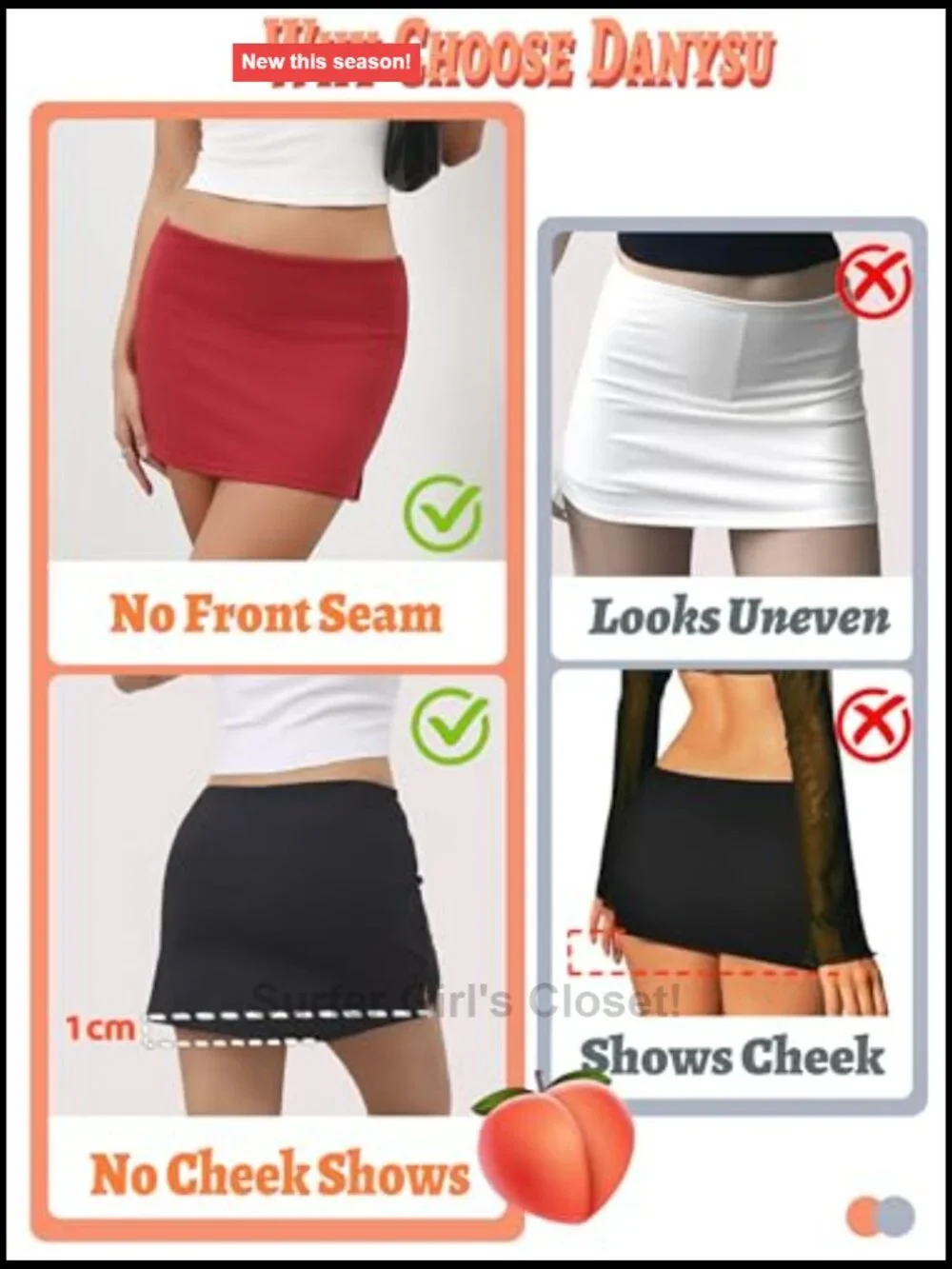 Stretchy Mini Skort with Shorts Side Slit 2026 Sports Daily Outfits